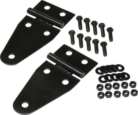 Kentrol 50402 Black Hood Hinge Pair 55-95 CJ and Wrangler YJ