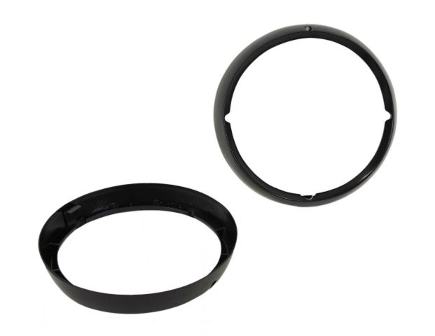 Kentrol 50537 Black Headlight Bezels Pair 72-86 CJ