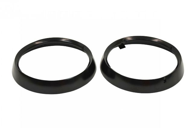Kentrol 50537 Black Headlight Bezels Pair 72-86 CJ