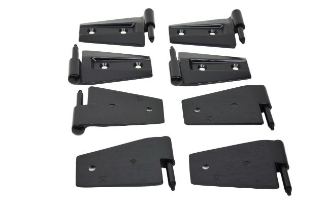 Kentrol 50576 Black Door Hinge Set 8 Pieces 4 Door 07-18 Wrangler JK