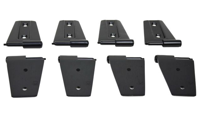 Kentrol 50576 Black Door Hinge Set 8 Pieces 4 Door 07-18 Wrangler JK
