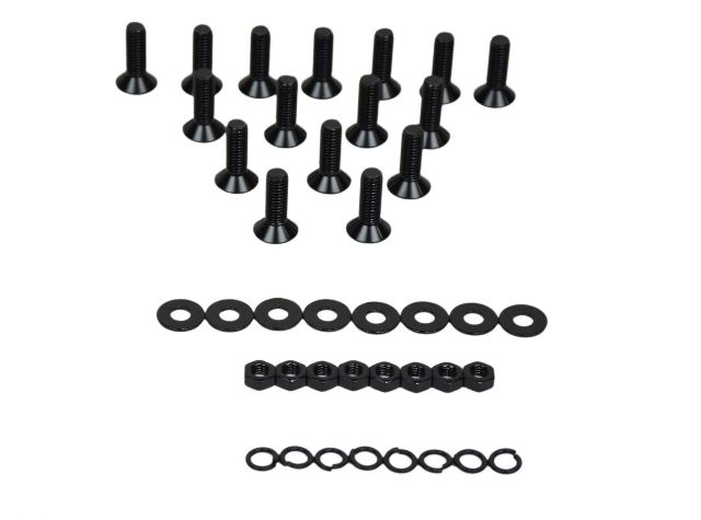 Kentrol 50576 Black Door Hinge Set 8 Pieces 4 Door 07-18 Wrangler JK
