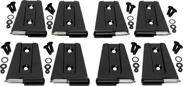 Kentrol 50576 Black Door Hinge Set 8 Pieces 4 Door 07-18 Wrangler JK