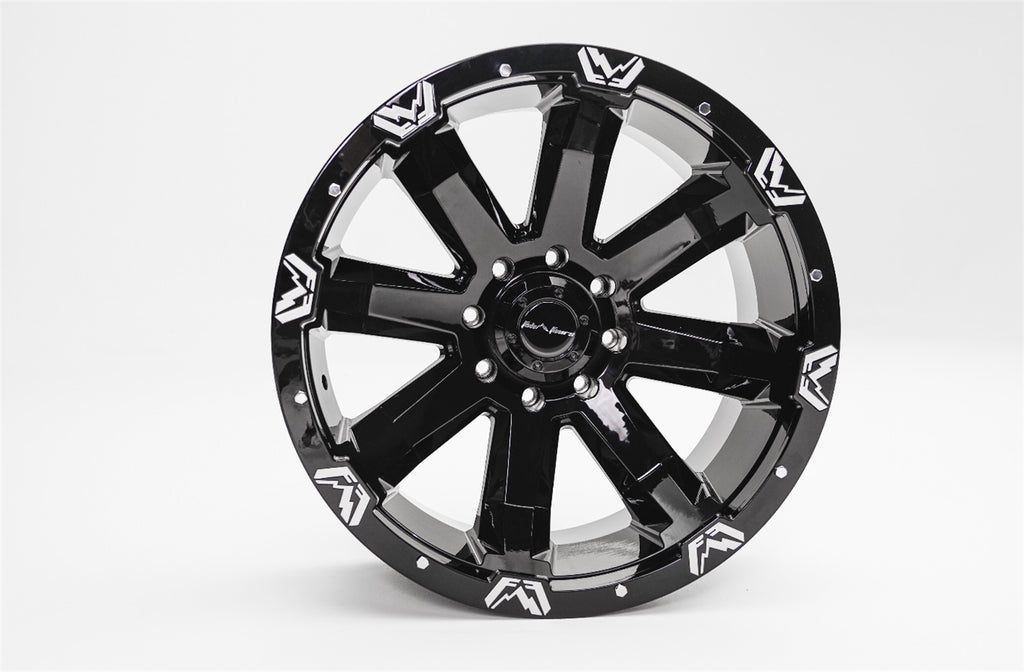 Fab Fours 1710-24278B FF521 Series Black Wheel