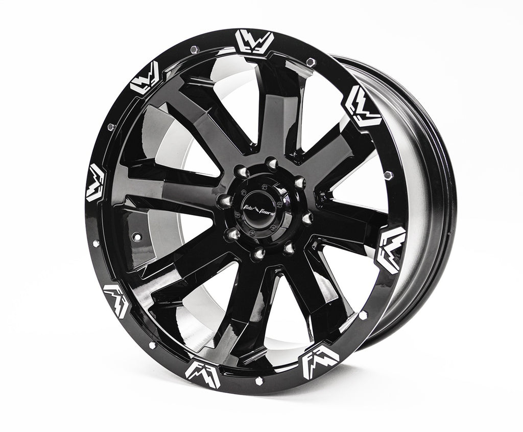 Fab Fours 1710-24281B FF521 Series Black Wheel