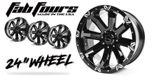 Load image into Gallery viewer, Fab Fours 1710-24278B FF521 Series Black Wheel