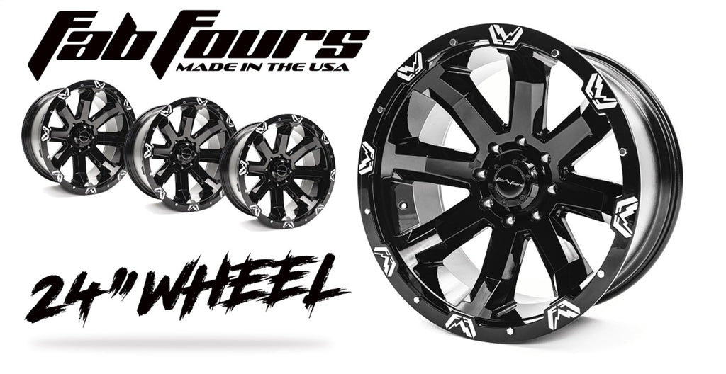 Fab Fours 1710-24281B FF521 Series Black Wheel