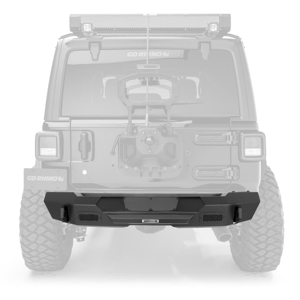 Go Rhino 27210T Trailline Rear Stubby Bumper Fits 07-18 Wrangler (JK)