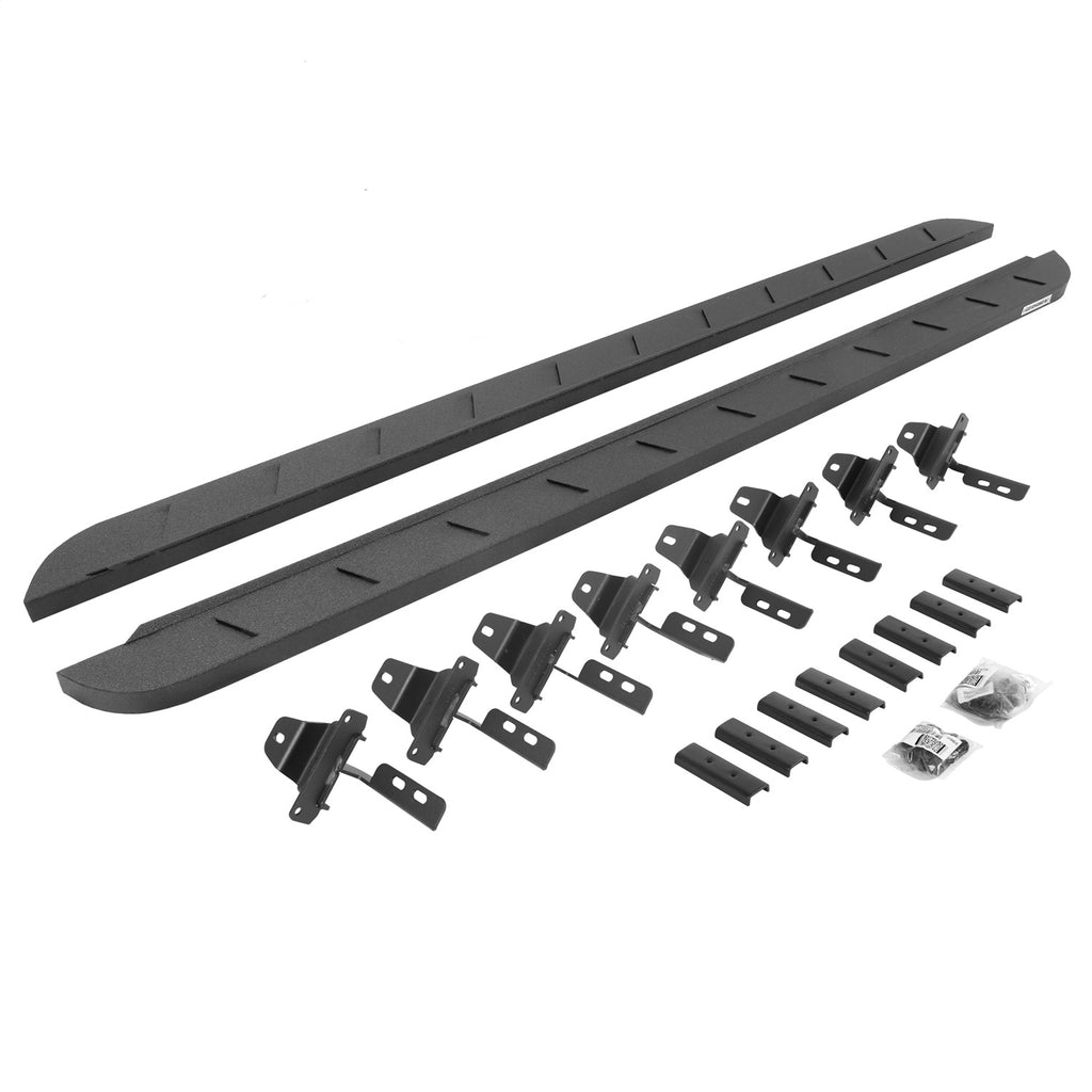 Go Rhino 63451687ST RB10 Slim Line Running Boards w/Mounting Brackets Kit