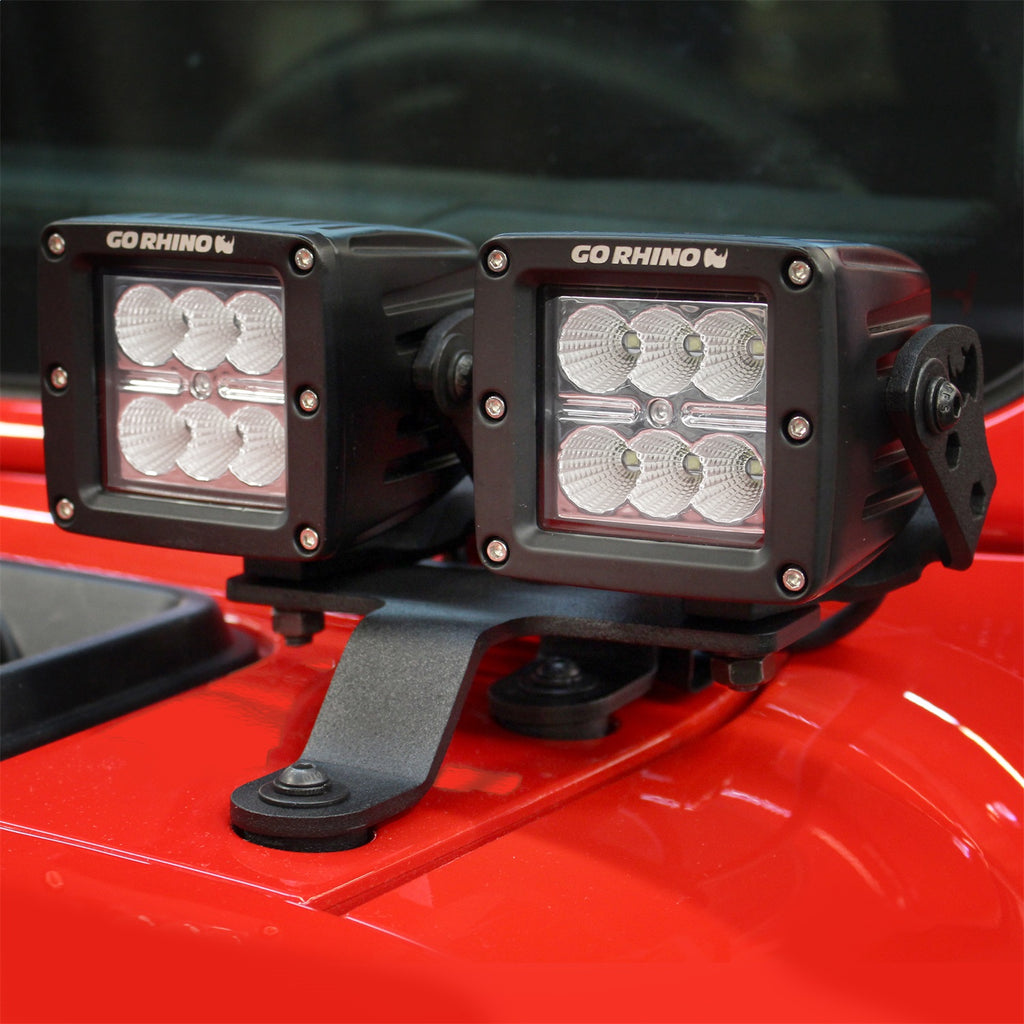 Go Rhino 730230T XE Windshield Cowl Light Mounts