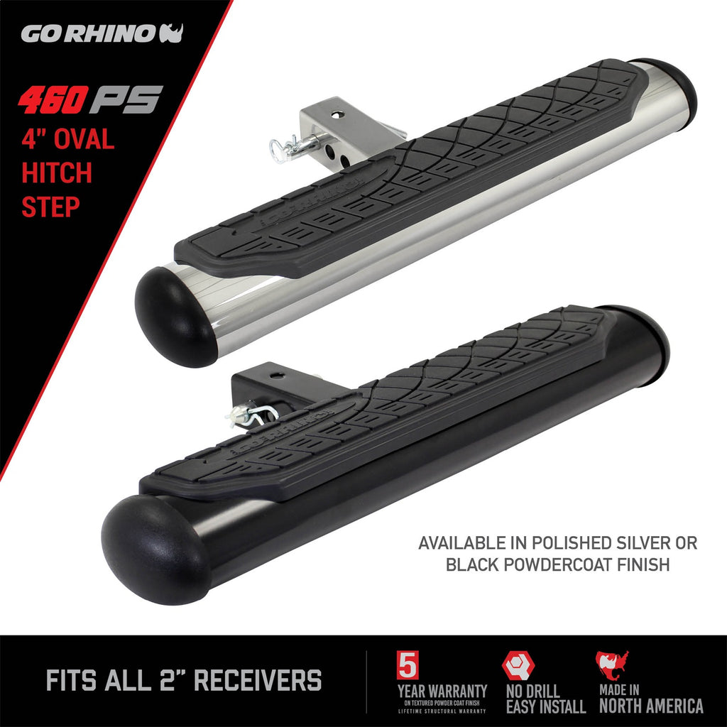 Go Rhino 460PS 4 in. Oval Hitch Step