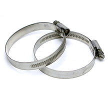 Load image into Gallery viewer, HPS Steel Embossed Hose Clamps Size 80 2pcs Pack 4-5/8" 5-1/2" (117mm-140mm)