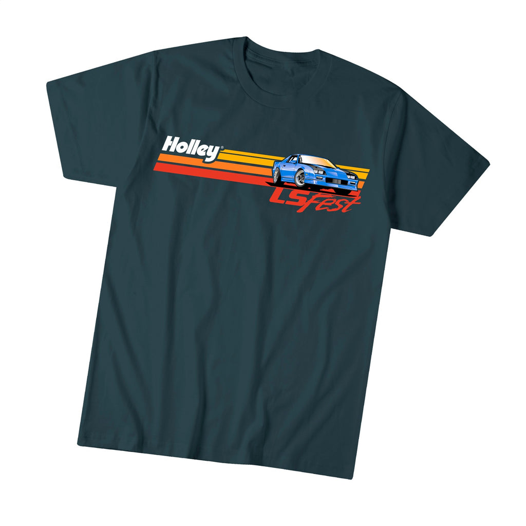 Holley Performance 10312-5XHOL 2021 LS Fest Retro Camaro Stripe T-Shirt