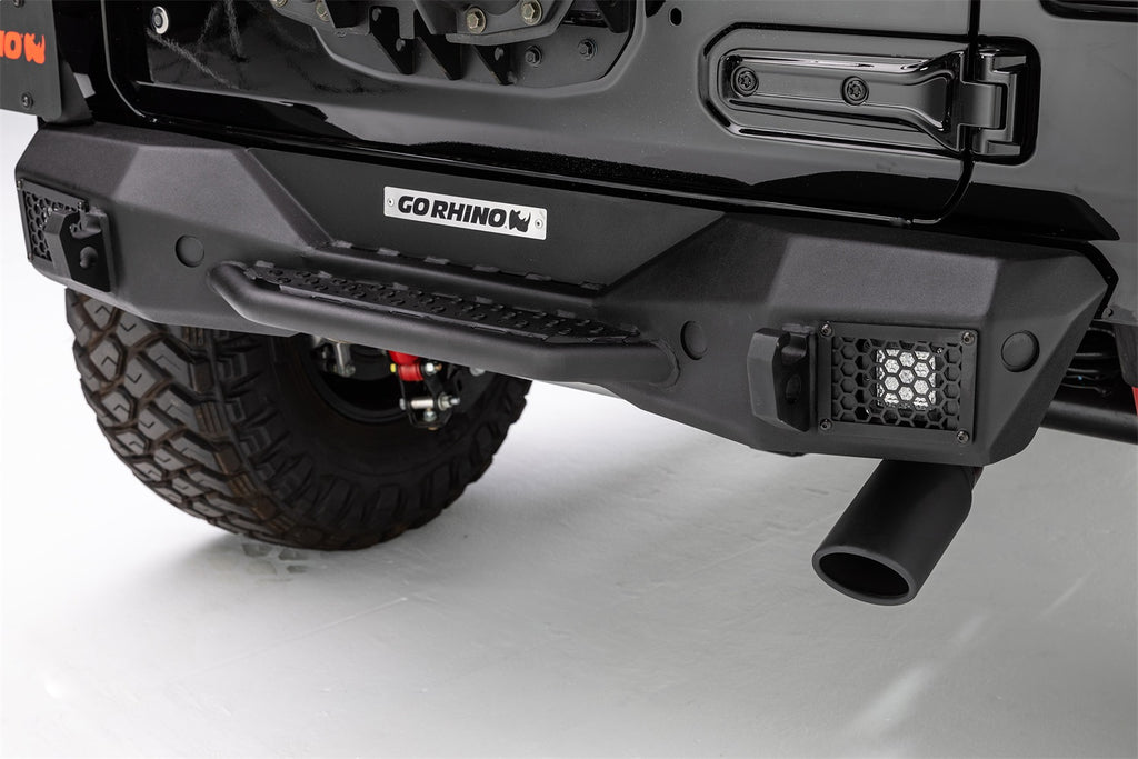 Go Rhino 371100T Rockline Rear Stubby Bumper Fits 18-24 Wrangler (JL)