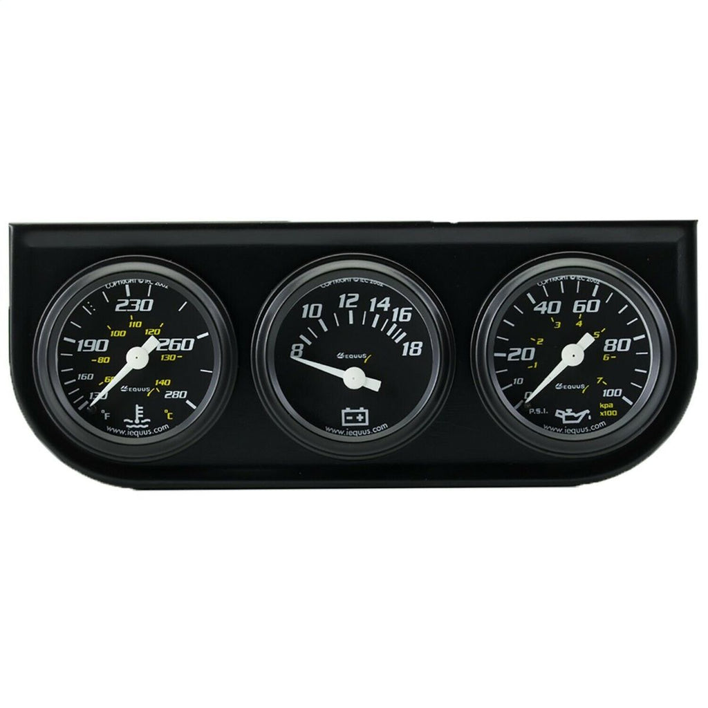 Equus 6100 6000 Series Triple Gauge Set