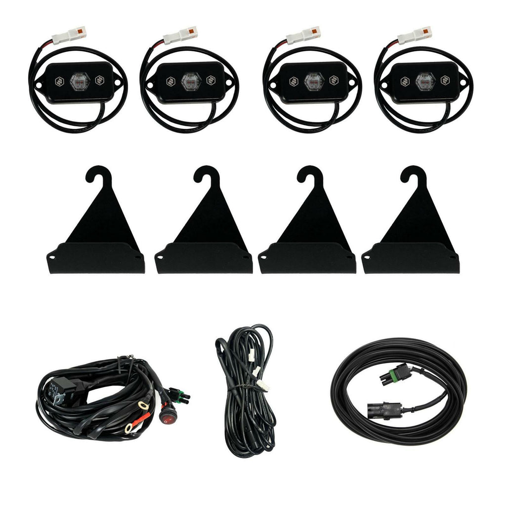 Baja Designs 398062 Bed Rail Cargo Light Kit Red Fits 05-25 Tacoma 07-25 Tundra