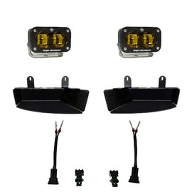 Baja Designs 448170 Fog Pocket Light Kit Amber Fits RAM 19-25 2500/3500