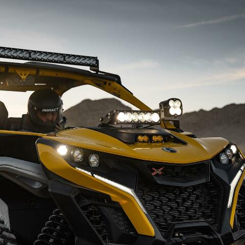 Baja Designs 448192 Clear 10" OnX6+ Shock Tower Kit Fits Can-Am Maverick R