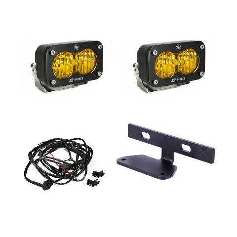 Baja Designs 448208 Dual S2 Pro Hood Kit Fits Can-Am Maverick R