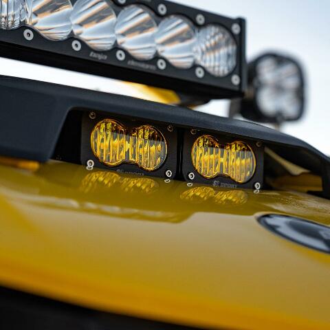 Baja Designs 448208 Dual S2 Pro Hood Kit Fits Can-Am Maverick R