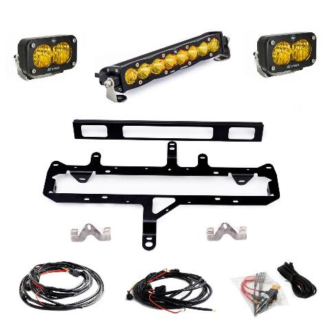 Baja Designs 448261 10" Grille Light Kit Fits 24-25 Toyota Tacoma TRD Pro Amber