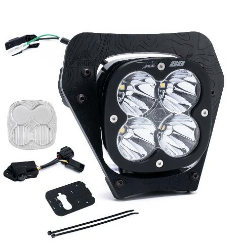 Baja Designs 677103 Spot Clear Headlight Kit Fits 2024 KTM 450 XCF-W 350 XW-F