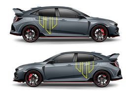 KWM041L Whiteline Whiteline Vehicle Emblem Decal Pack Yellow  37.6