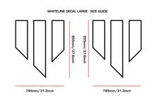 Load image into Gallery viewer, KWM042L Whiteline Whiteline Vehicle Emblem Decal Pack Black 37.6&quot;x 31.3&quot;