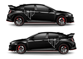 KWM044S Whiteline Whiteline Vehicle Emblem Decal Pack White Small 31.5