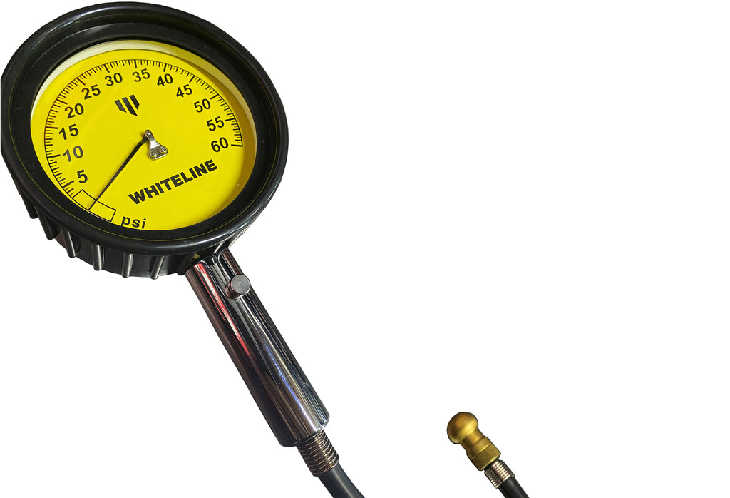 Whiteline WTK005 Motorsport Tire Pressure Gauge 0-60 PSI