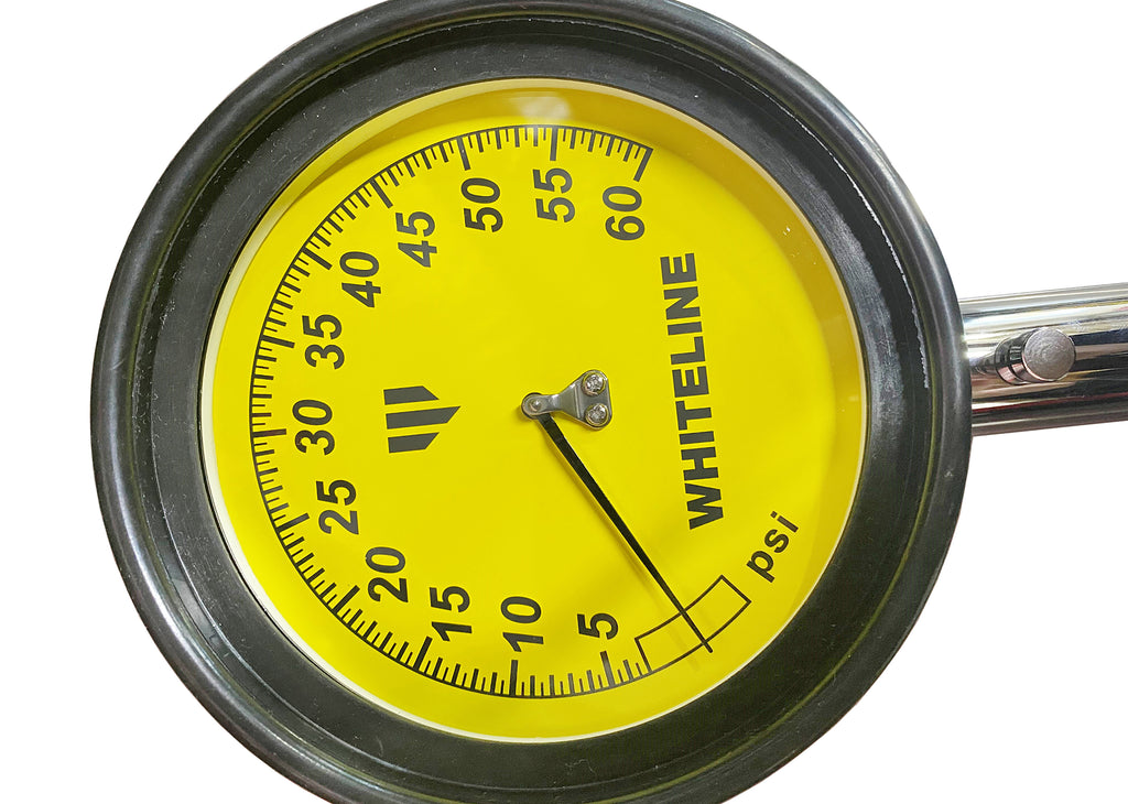 Whiteline WTK005 Motorsport Tire Pressure Gauge 0-60 PSI