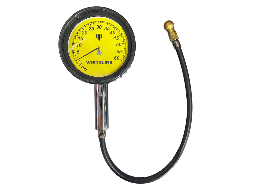 Whiteline WTK005 Motorsport Tire Pressure Gauge 0-60 PSI