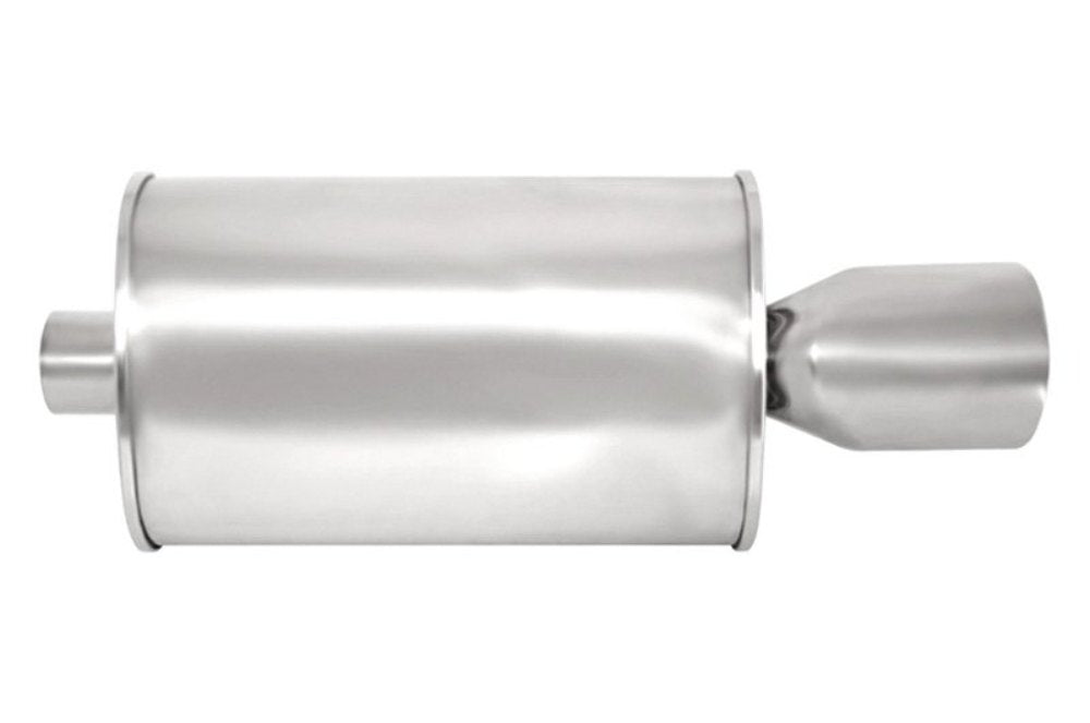 MEGAN MR-MU-OST 2.5" Inlet 4.5"x3" SINGLE Oval Stainless Steel Tip