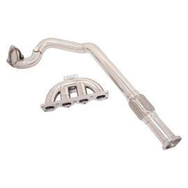 MR-SSH-MMX590 Stainless Manifold + Downpipe Miata 90-93 1.6L DSM 4G63 T25 turbo