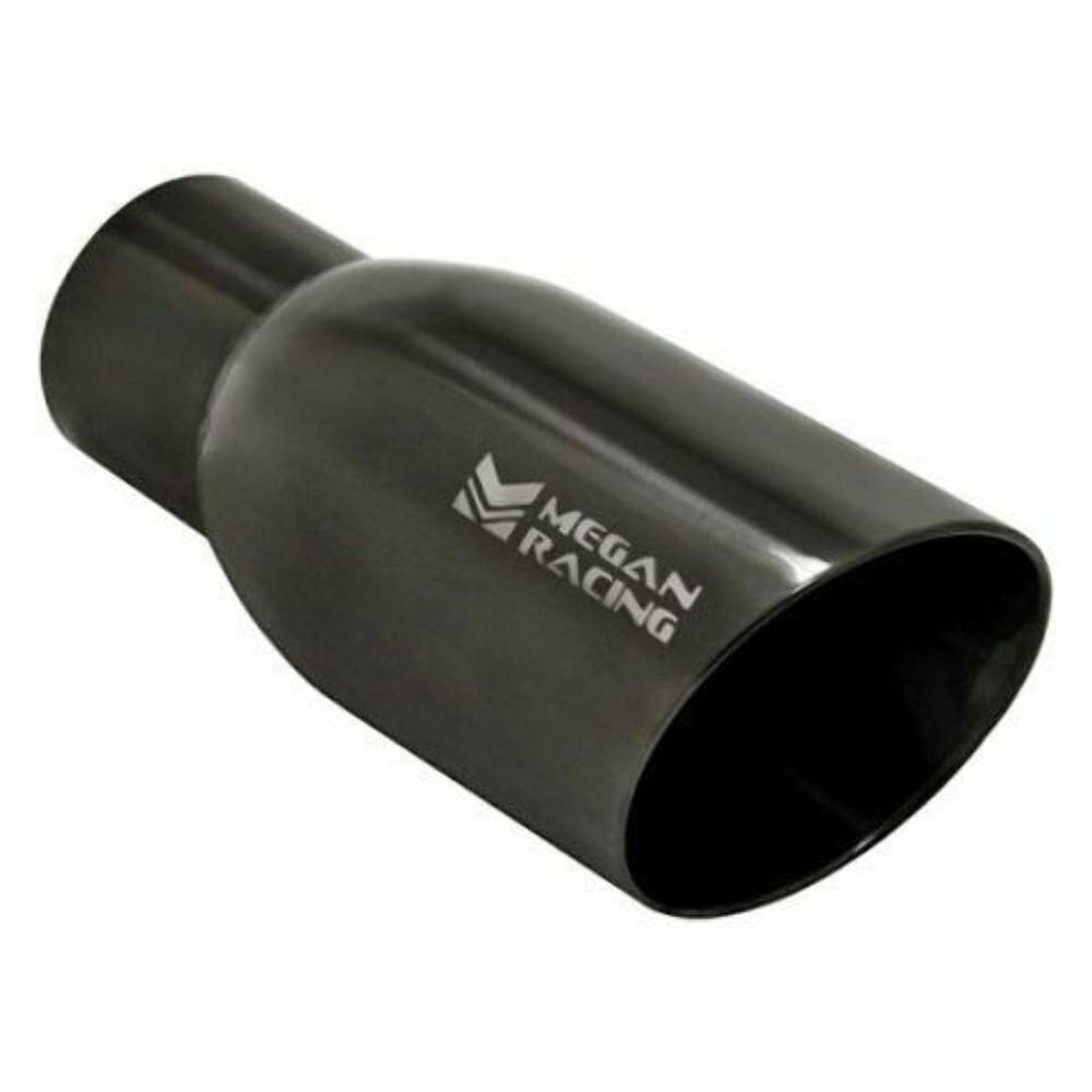 MEGAN MR-UT-BC01 Racing universal 3.5" Black Chrome Tip 2.5" pipping Tip only)
