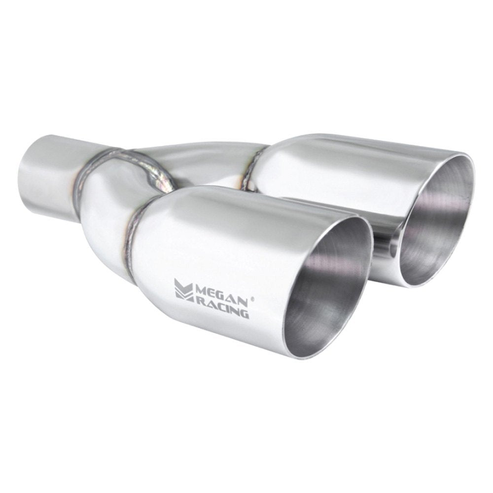 MR-UT-TRT-DS Racing Universal Twin Roll 3.5" Tips Driver Side) 2.5" pipping