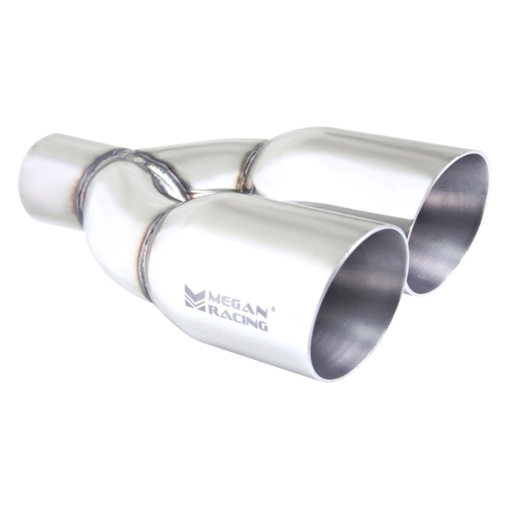 MR-UT-TRT-PS Racing Universal Twin Roll 3.5" Tips Passenger Side) 2.5" pipping