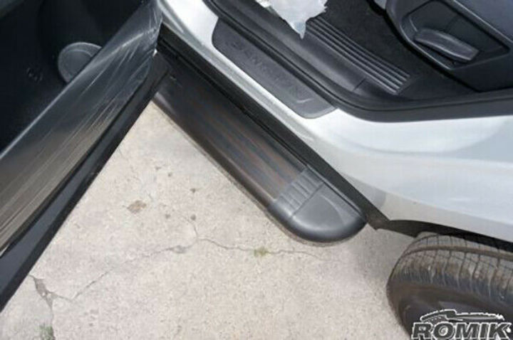 Romik 22215419 Black Running Boards For 2019-2020 Hyundai Santa Fe