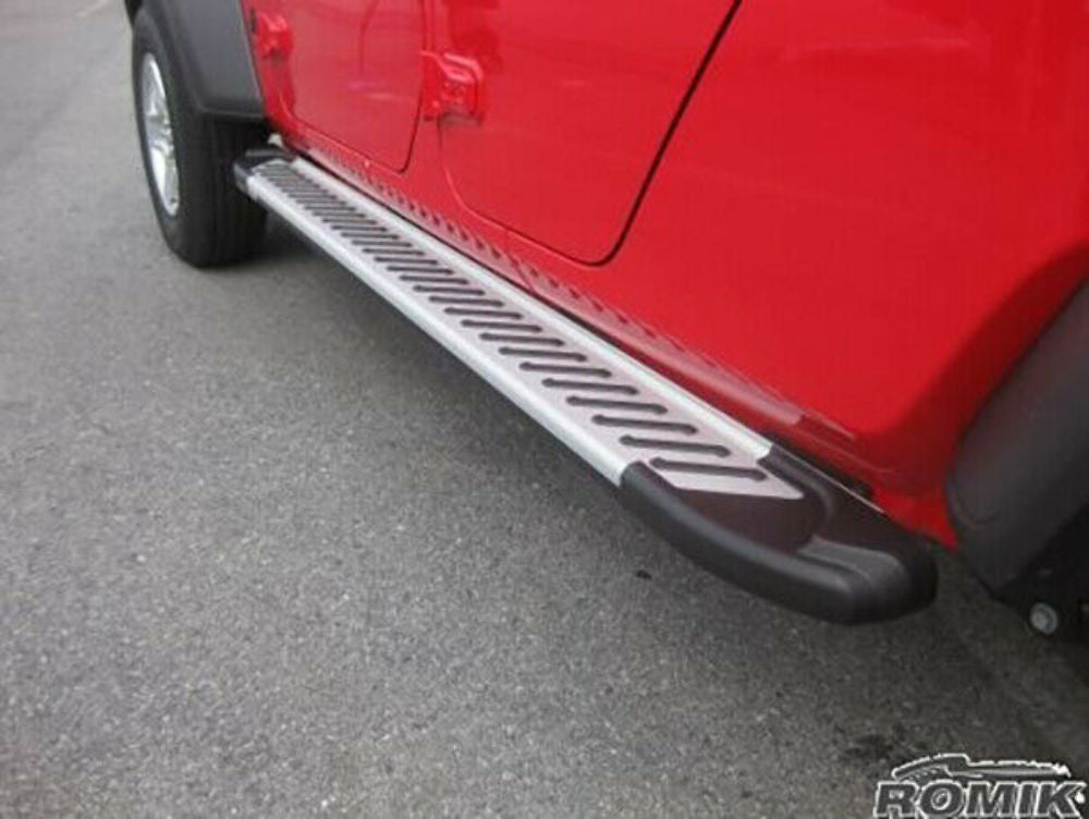 Romik 61316418 Silver Side Steps For 2019-2020 Jeep Gladiator