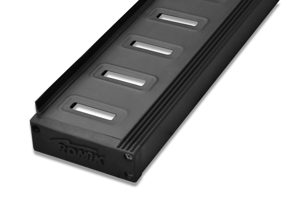 Romik 81341419 Black Running Boards For 09-18 Dodge Ram Quad Cab