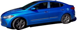 QAA AT17340 Polished Body Trim 4Pc Fits 17-20 Elantra Sedan