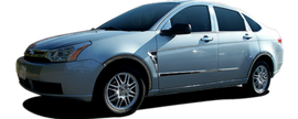 QAA AT48345 Polished Body Trim 6Pc Fits 08-11 Focus Sedan
