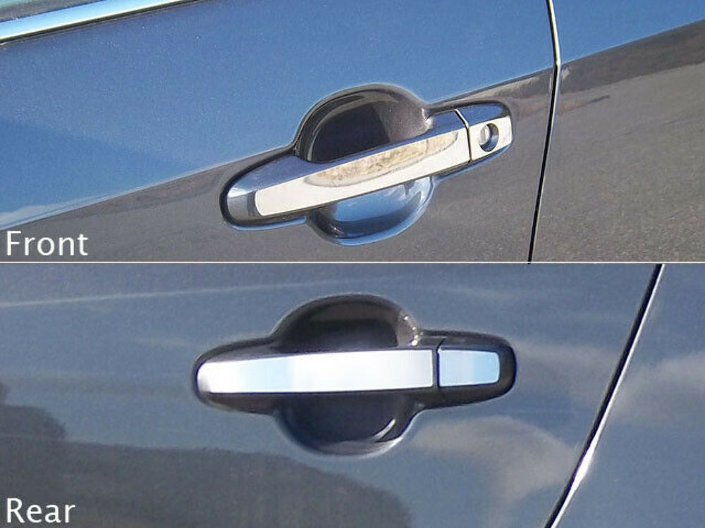 QAA DH12130 Polished Door Handle Trim 8Pc Fits 12-14 Camry Sedan