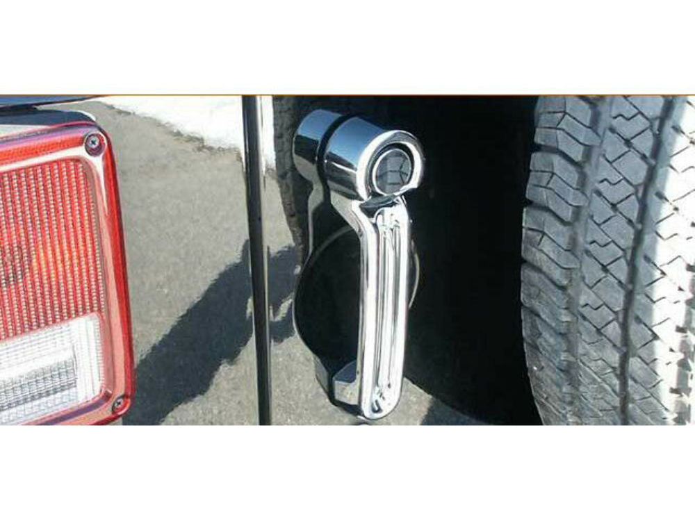 DH47082 Chrome Tailgate Handle Cover 2Pc Fits 07-18 Wrangler JK