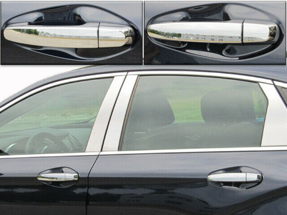 QAA DH54135 Chrome Door Handle Cover 8Pc Fits 14-20 Impala Sedan