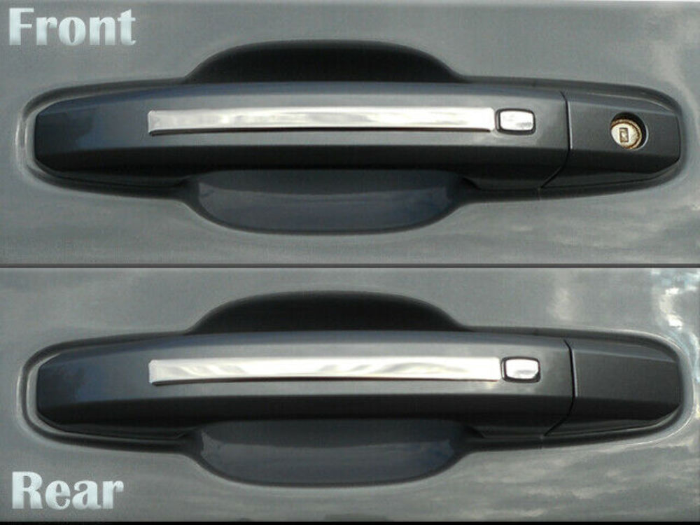 DH59175 Polished Door Handle Trim 4Pc Fits 19-23 Silverado Double Cab