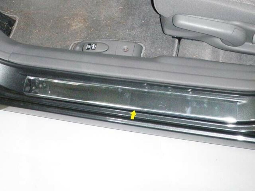 QAA DS26214 Polished Door Sill Trim 4Pc Fits 06-11 Civic Sedan