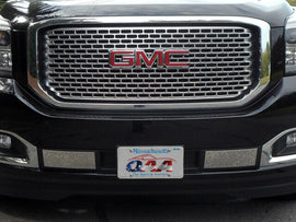 QAA FB55297 Polished Front Bumper Trim 2Pc Fits 15-20 Yukon