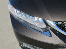 Load image into Gallery viewer, QAA HL12214 Polished Head Light Trim 2Pc Fits 12-15 Civic Sedan