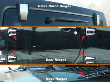 Load image into Gallery viewer, QAA HP47085 Polished Hinge Cap Package 12Pc Fits 07-18 Wrangler JK